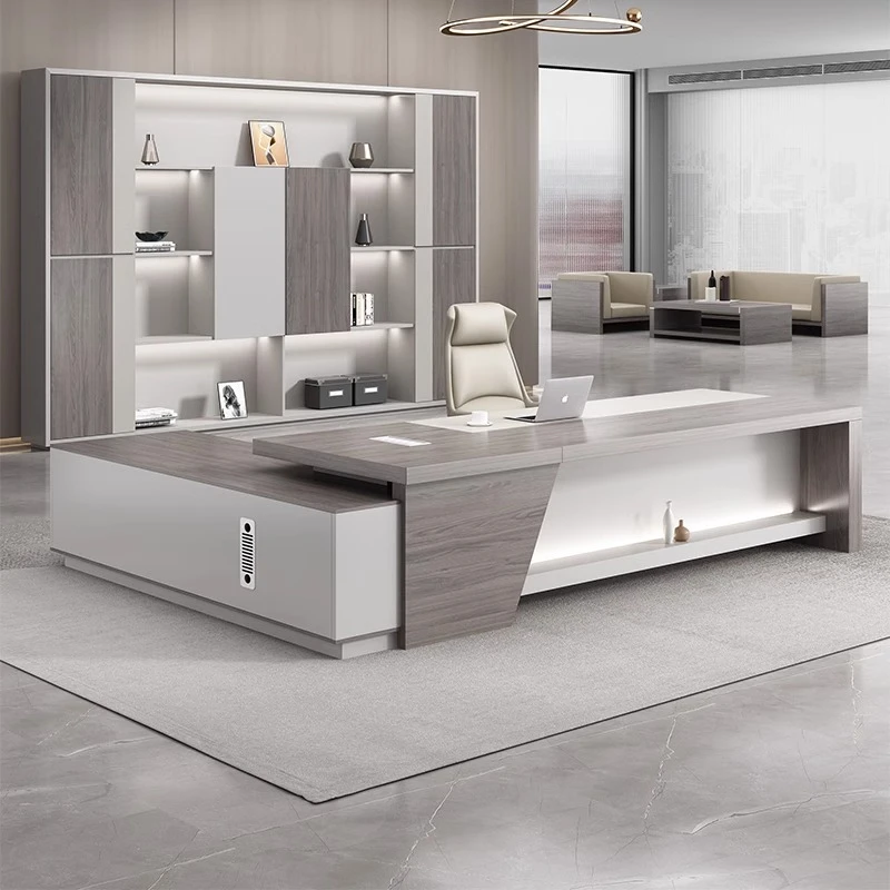 办公室家具经理办公桌椅组合办公桌老板桌总裁桌子简约现代大班台