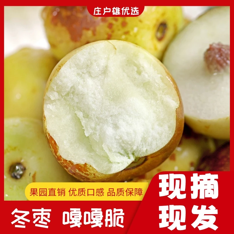 【现摘现发】冰糖冬枣大脆甜山西冬枣应季新鲜水果4-9斤