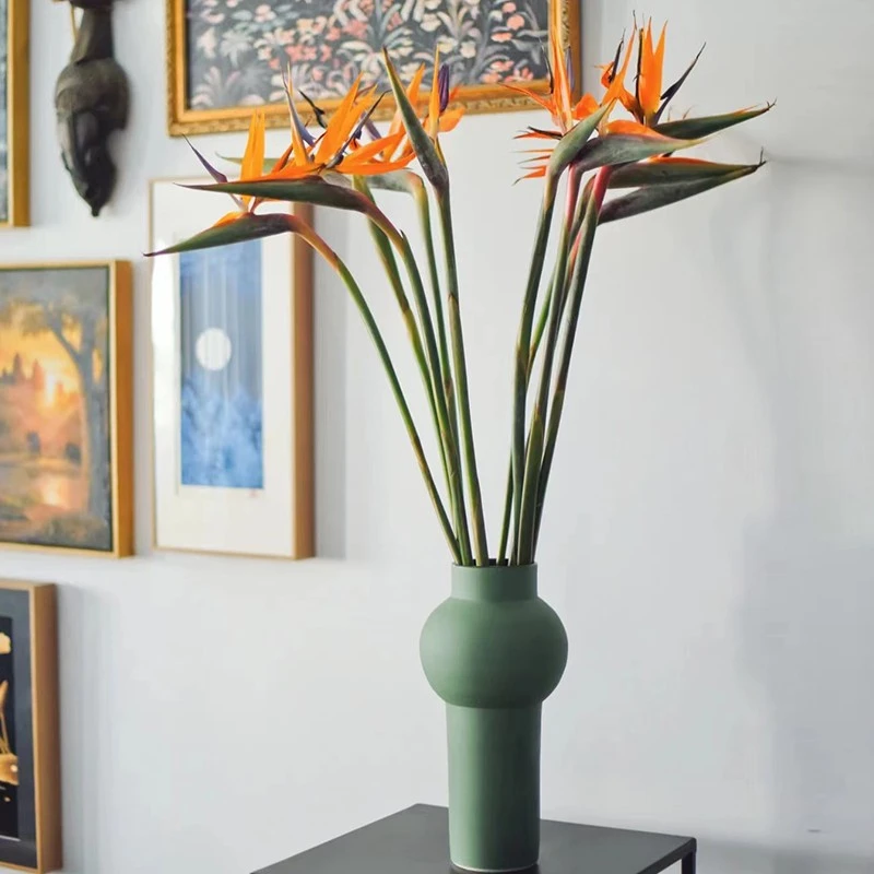 鹤望兰鲜花云南昆明基地发水养黄色天堂鸟办公室内插花居家装饰