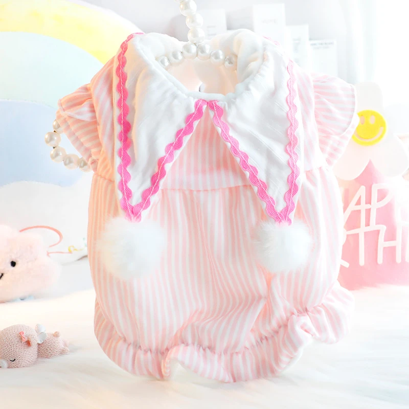 狗狗衣服秋冬装猫咪公主裙花苞小丑可爱加绒厚款小型犬泰迪宠4887