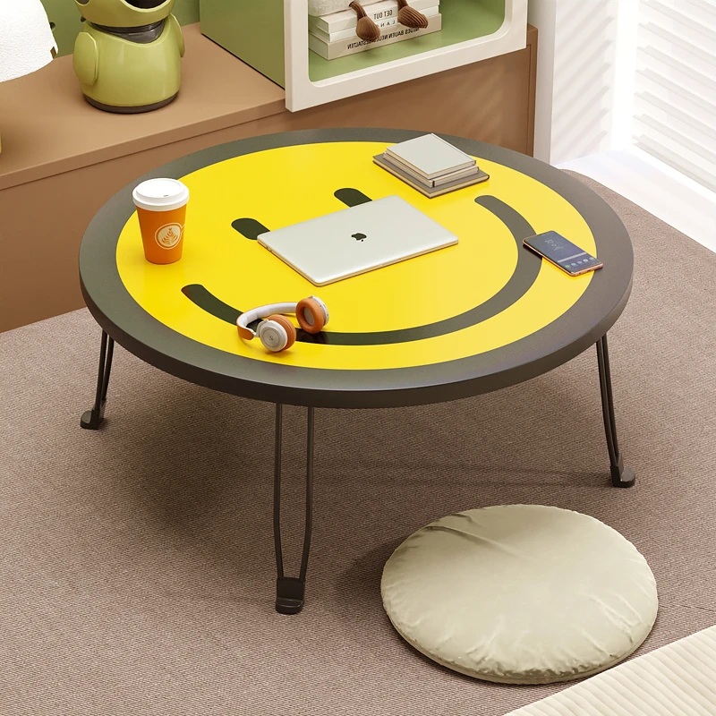 心望防水防污一秒折叠车载桌学习桌直径50高30吃饭工艺创意ZWJ