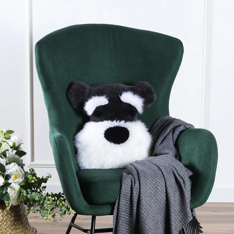 AUSKIN澳洲羊皮卡通抱枕被柔软羊毛搭配珊瑚绒被子多功能小狗乖乖