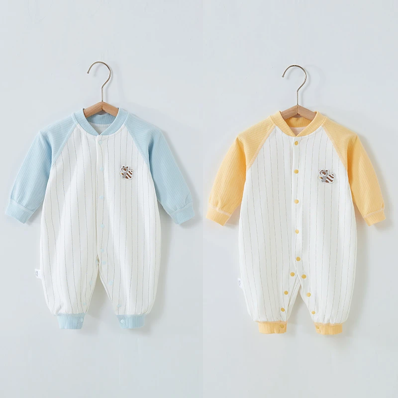 新生儿衣服舒绒棉打底内衣宝宝外出服A类棉春秋宝宝衣服长袖新款