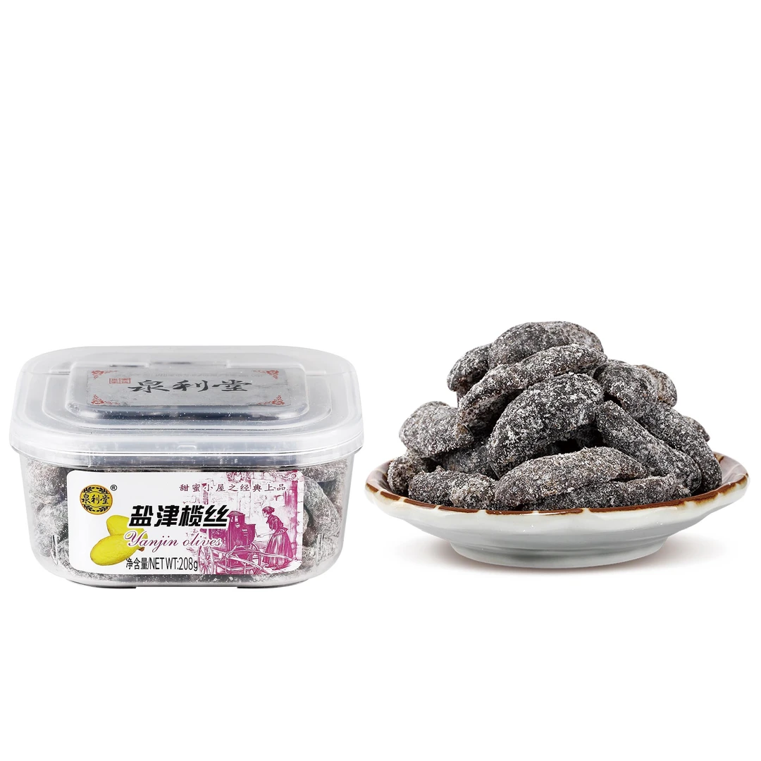 泉利堂盐津榄丝208g