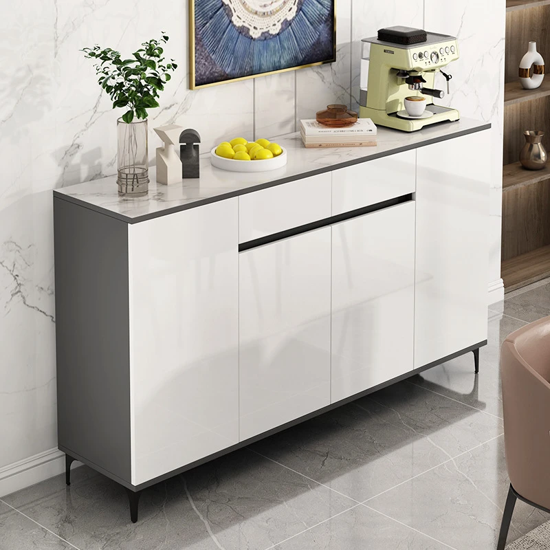 餐边柜茶水柜子储物柜轻奢现代简约置物柜酒柜客厅靠墙一体收纳柜