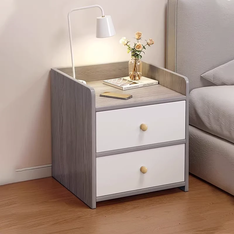 床头柜简约现代简易小型家用收纳柜卧室柜子置物架出租房用储物柜