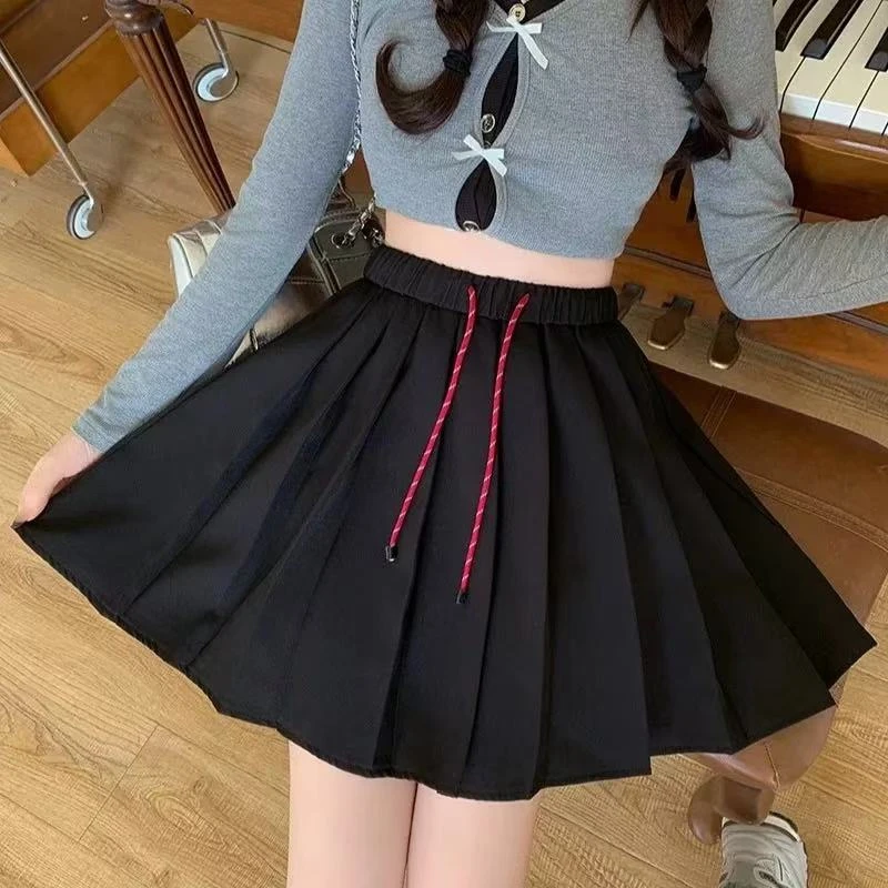 【李姑娘专属】时尚大码女装5529松紧腰显瘦高腰百褶裙