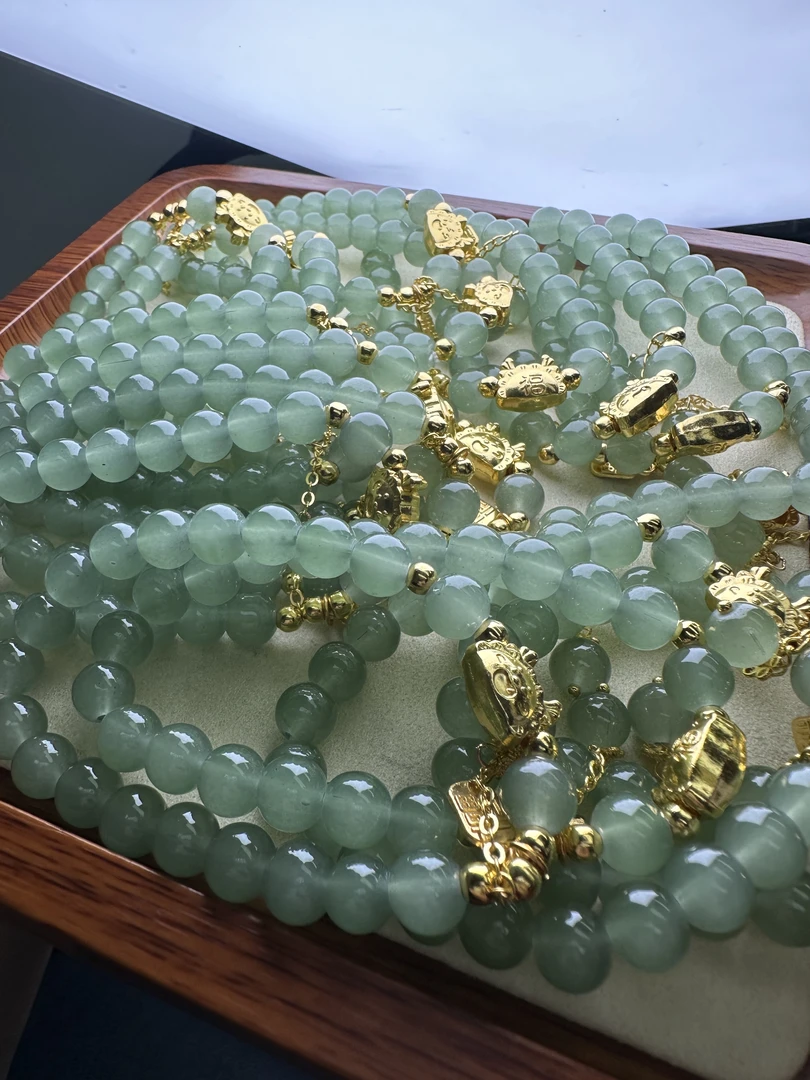 冰绿气质玛瑙手串链2024新款爆款热卖手链手工轻奢时尚
