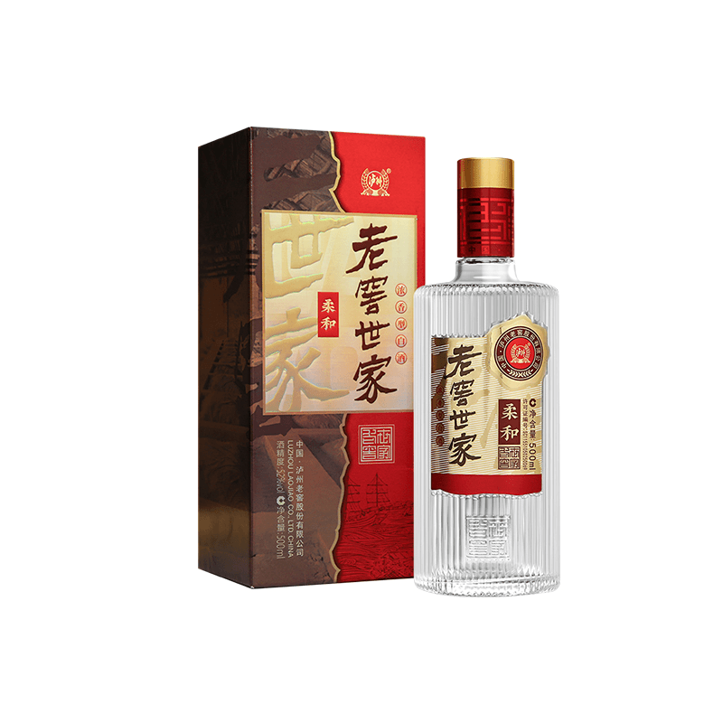 [超级福袋]泸州老窖世家柔和浓香白酒52度500ml