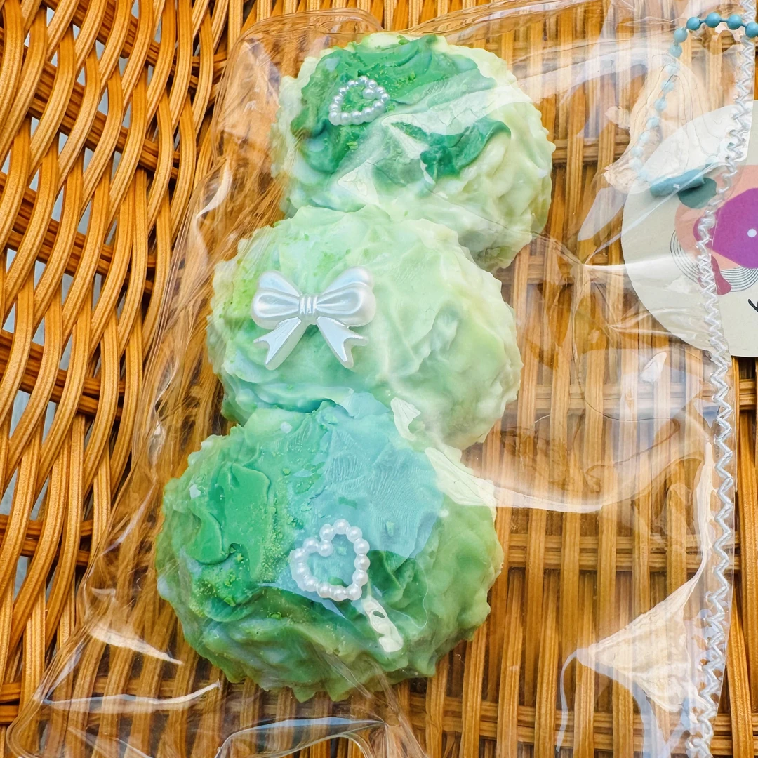 哈哈兔子家（绿色好心情）青柠三连丸子纯手工默认瑕疵