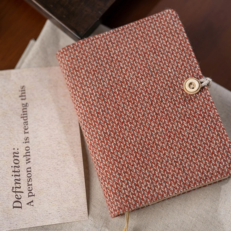 复古布艺面A5A6活页线装本文艺手账本子手工民国风笔记本布面本