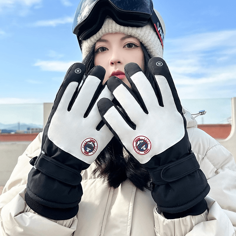 加绒加厚手套男女冬季防风防寒骑行滑雪保暖东北零下40度户外触屏