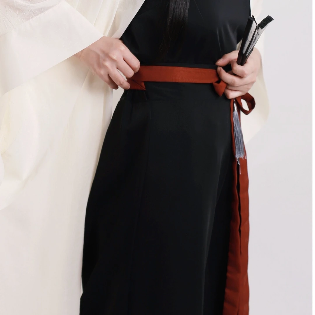 汉黛记 阔腿裤 冰丝破卡面料