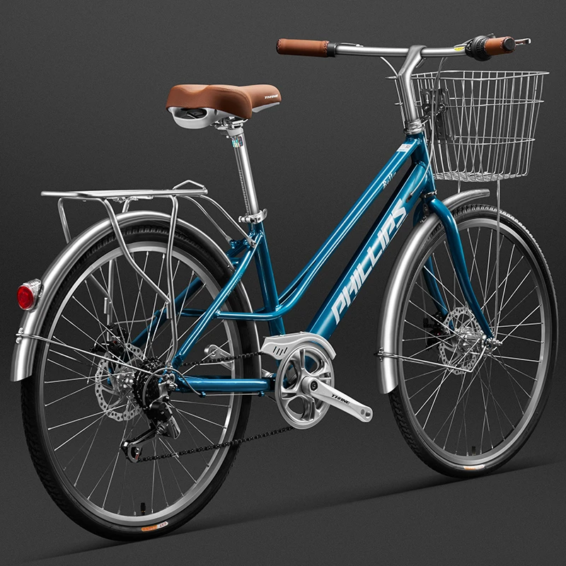 菲利普自行车通勤变速上班代步淑女车成人推荐自行车推荐城市单车