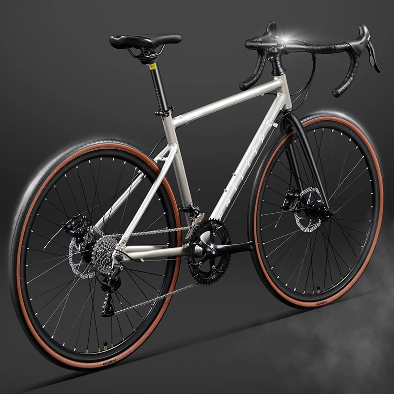 菲利普铝合金公路车自行车超快轻便成人男女款式平把油碟刹车单车