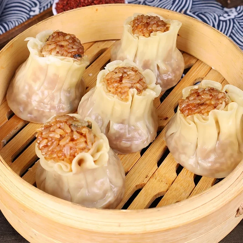 享口福烧麦1kg大袋装速冻加热即食营养早餐儿时经典味道玉米批发