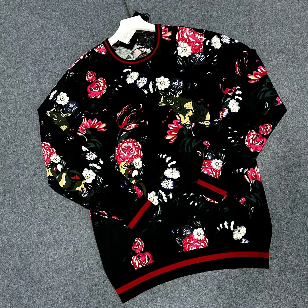 my558男士高端轻奢100%羊毛花色羊毛衫