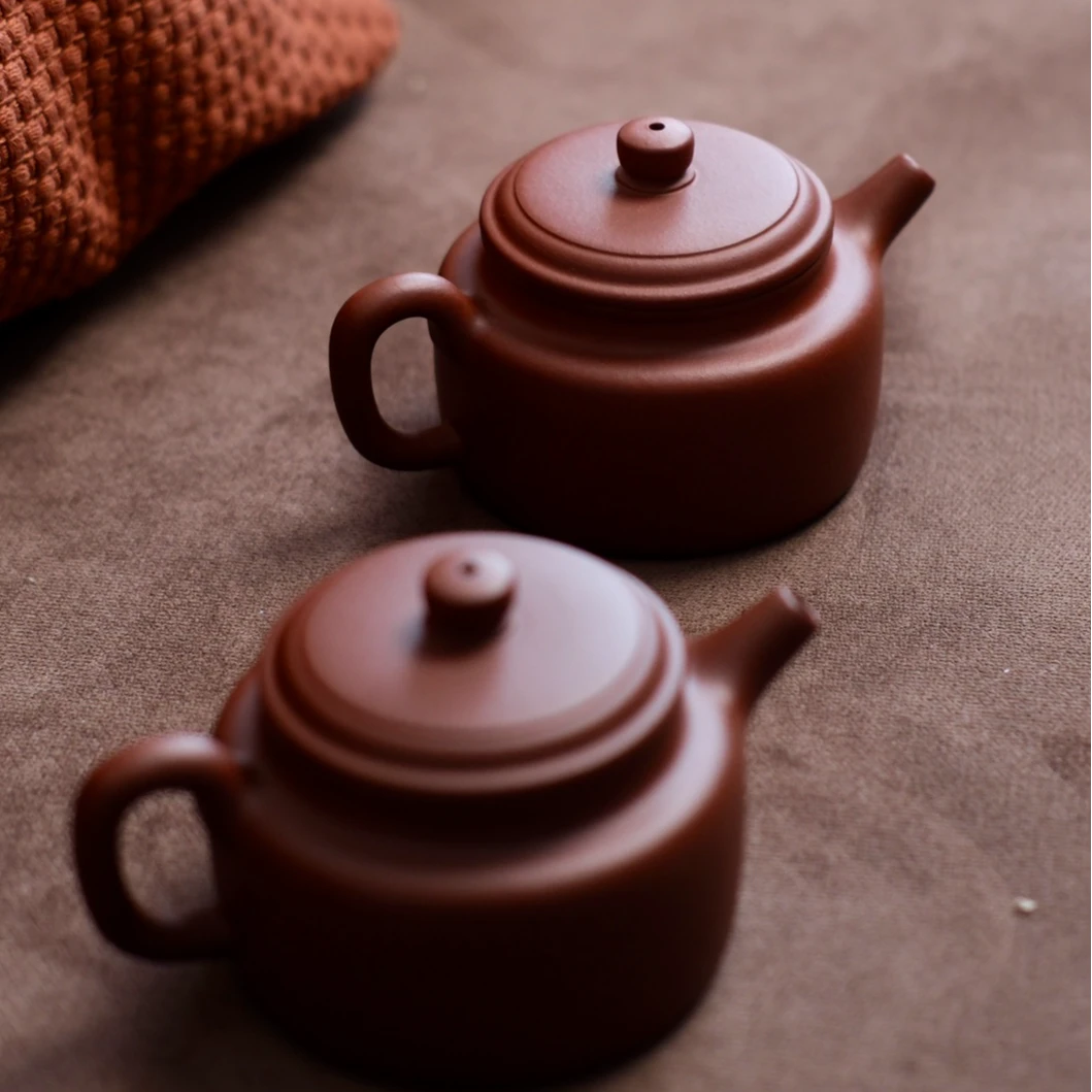 露语造器 大亨德钟150CC 原矿红皮龙 手制 传统成型 紫砂壶