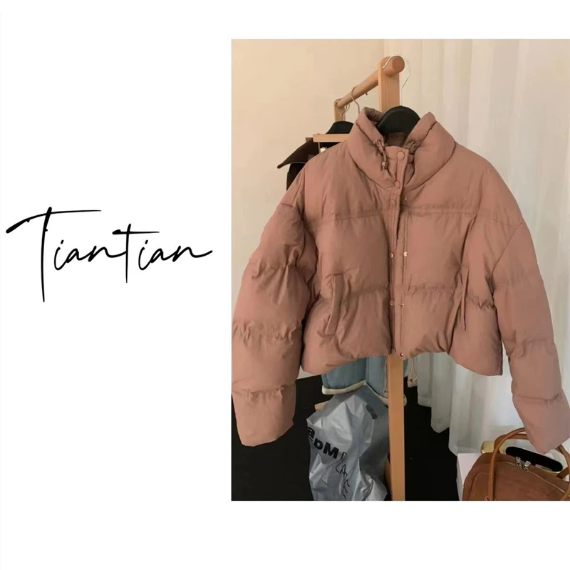 甜甜推荐【舒芙蕾】春节战袍冬季新款简约羽绒服女短款8001