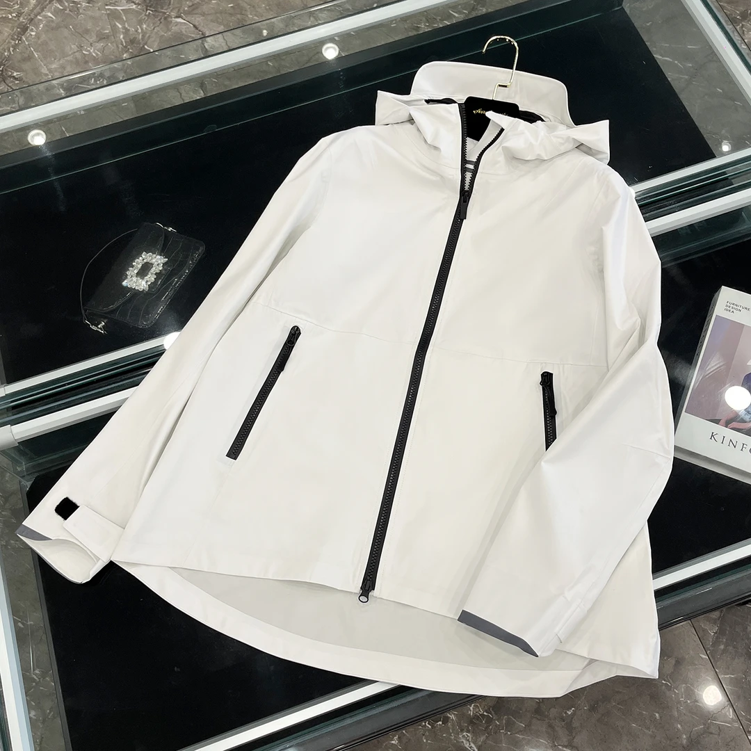 轻薄硬壳冲锋衣防风防水透气女外套-282