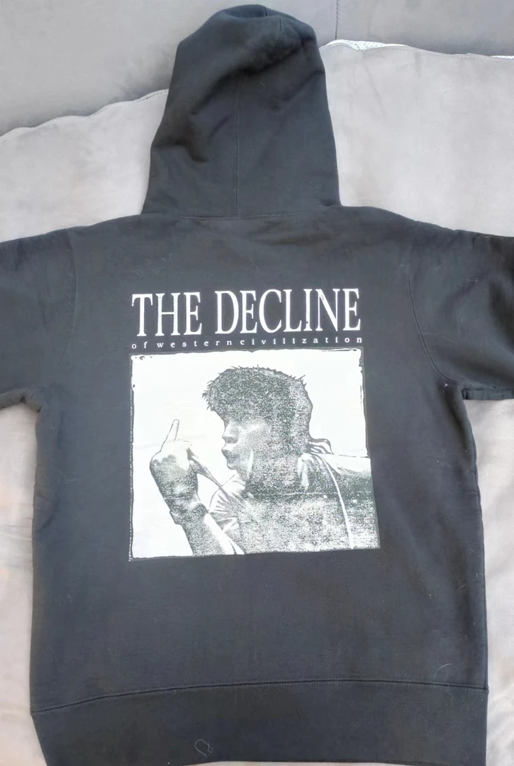 Supreme THE DECLINE背后人物印花卫衣 黑色M（11.2 WYW）