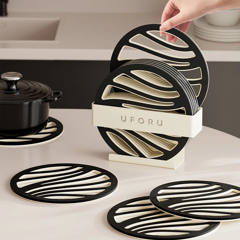 硅胶隔热垫餐桌防烫垫轻奢高级感碗垫锅垫防水杯垫耐高温餐垫加厚