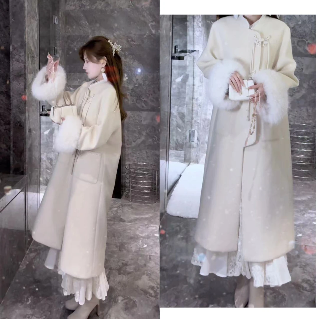 【婷婷】《白玉坠枝头》定制国风大衣 秋冬必备 TTH2FQ522