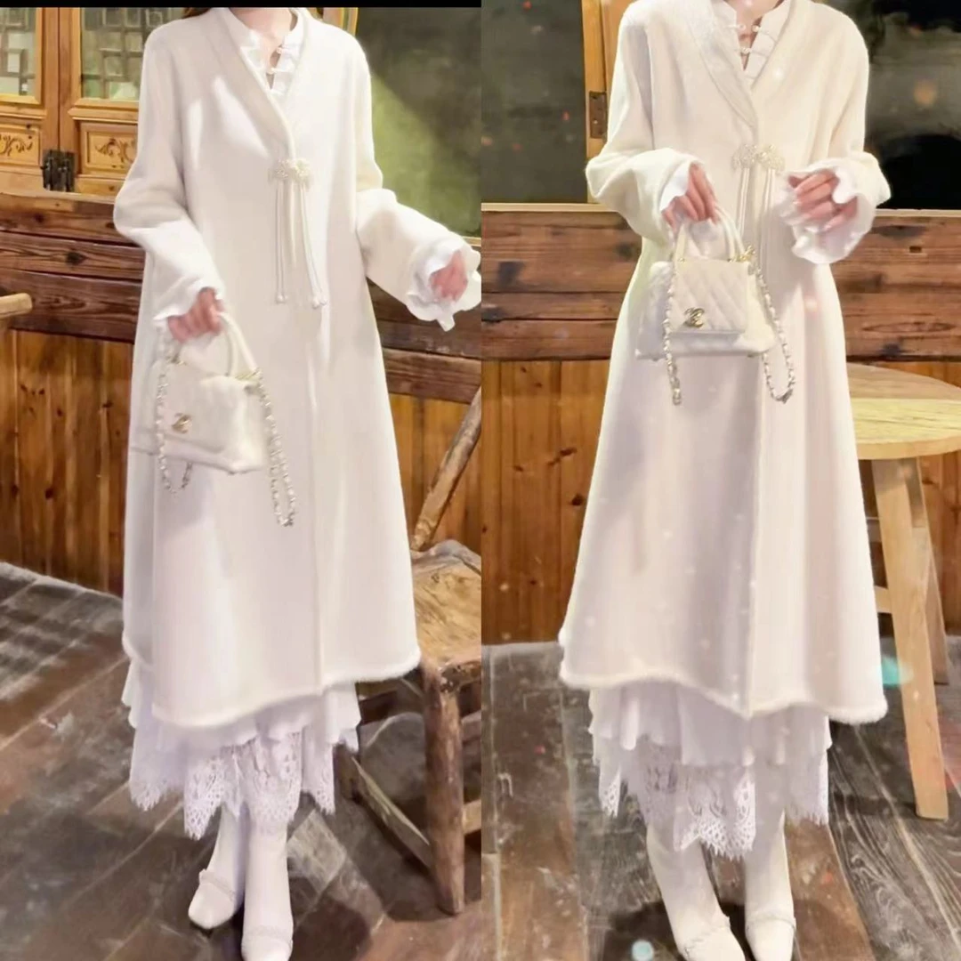 【婷婷】《北方有相思》经典如故 双面呢国风大衣 TTM2FQ577 【Q】