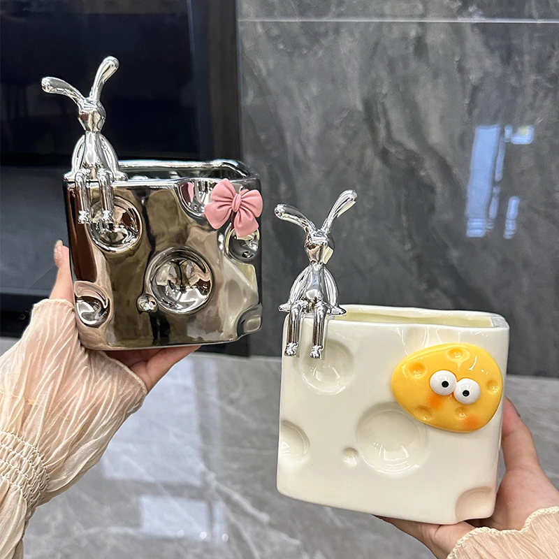 入户玄关兔子钥匙收纳摆件鞋柜家居桌面装饰品礼物乔迁新居礼品