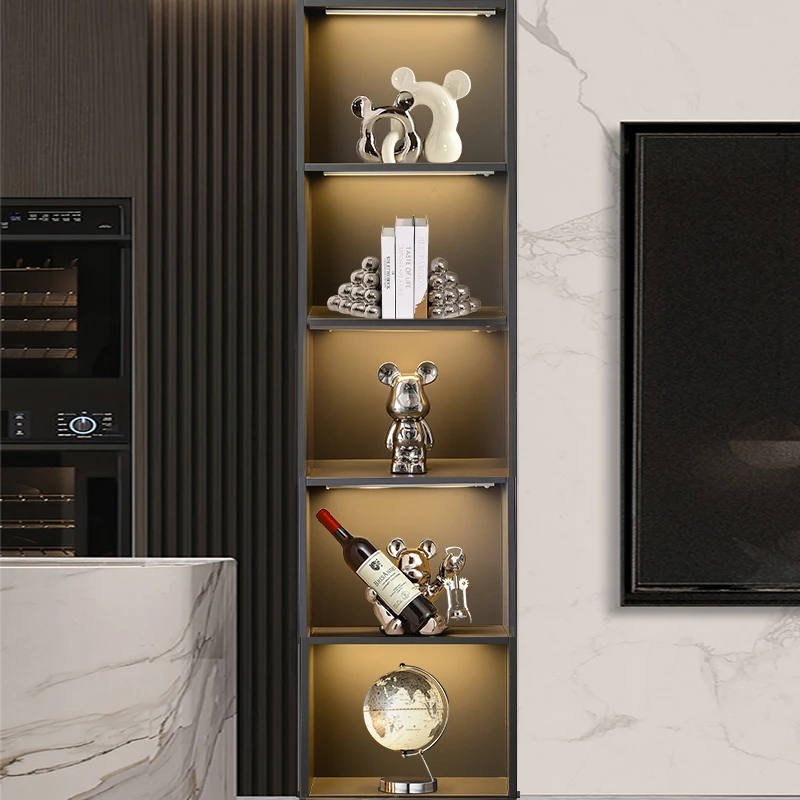 创意轻奢高档客厅家居玄关餐边电视柜酒柜红酒架子斜放装饰品摆件