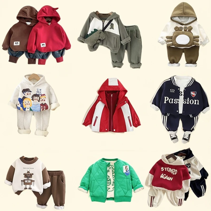 【双12】儿童冬款男童卡通帅气韩版中小童组合套装ZTT-111