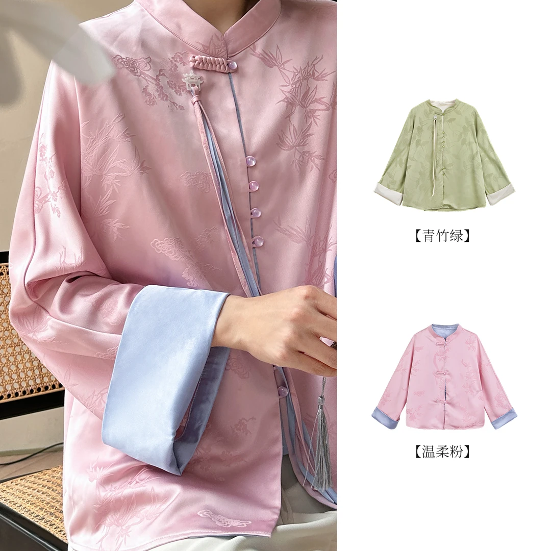 陈大猪【清风吟】夏季亲子复古国风外套新中式外套设计感-GMX460240