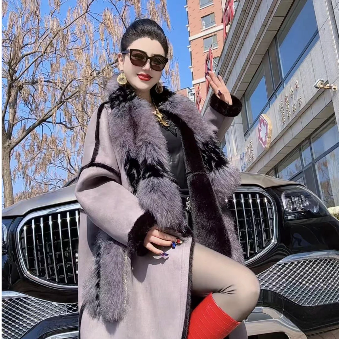 2885 两面可穿时尚长款气质轻奢网红秋冬设计师外套