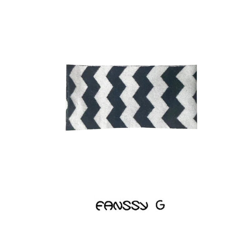 EANSSY G冬季新款秋冬新款黑白条纹羊毛围巾NA2310A023