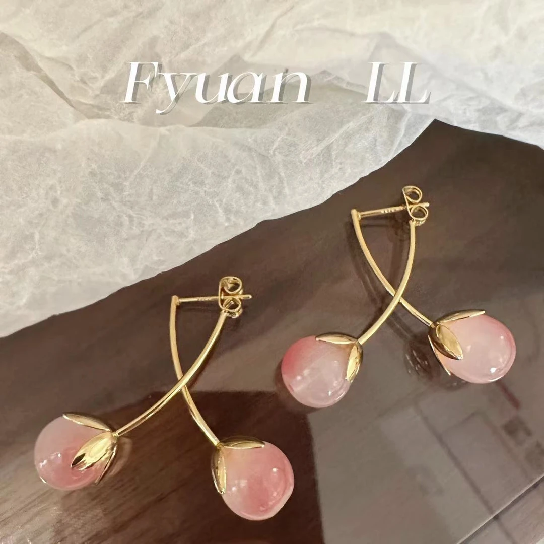 铜合金耳饰 [有耳夹]甜美可爱两戴款小清新耳环百搭少女耳饰