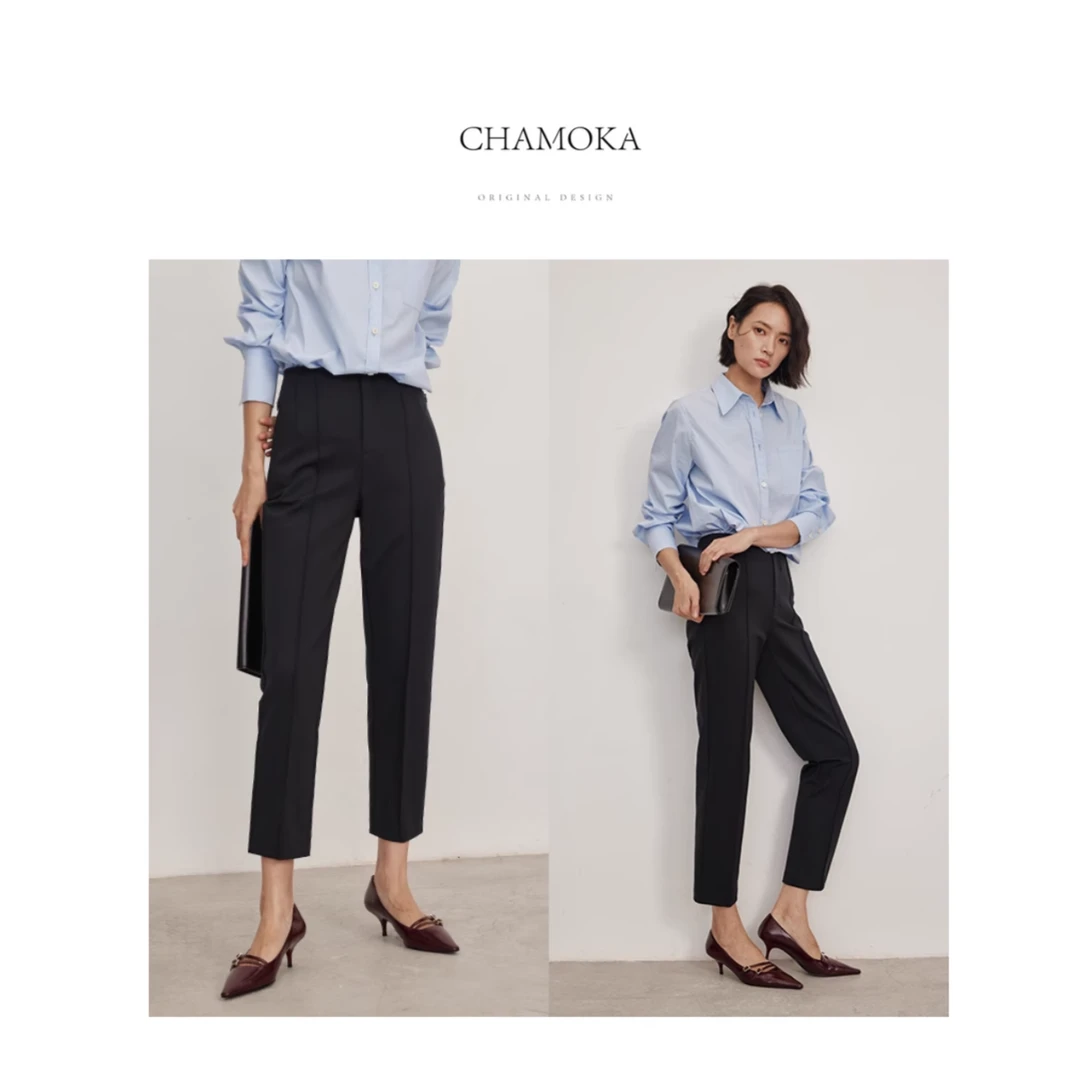 【年末收官】时尚百搭微弹舒适显瘦锥形通勤烟管西裤L634