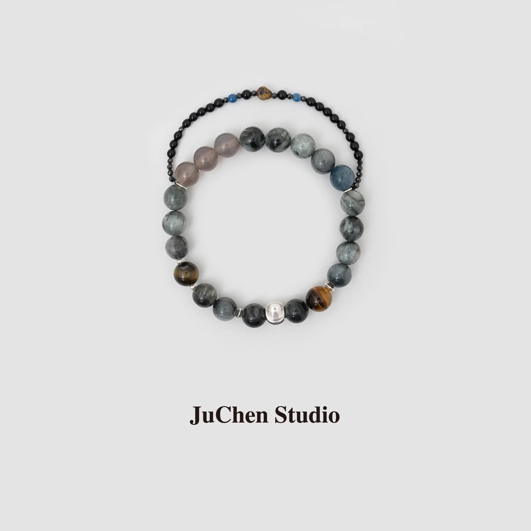 合金手链 守护须尽欢 双圈叠戴手串 SPB629-85