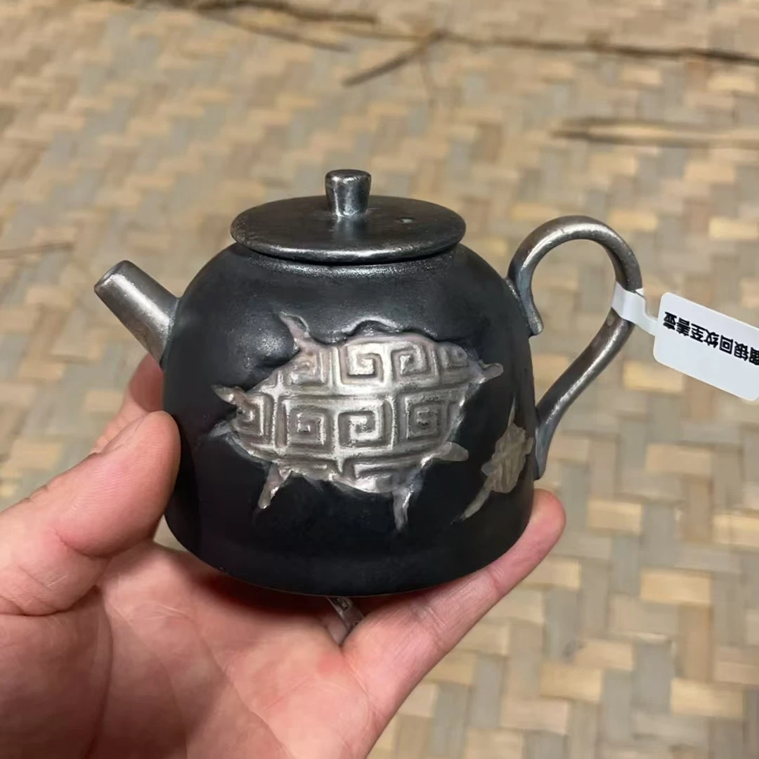 Z27号神州古韵磨砂感老岩泥茶壶