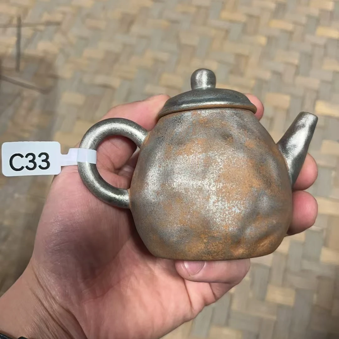 C33号神州古韵磨砂感老岩泥茶壶