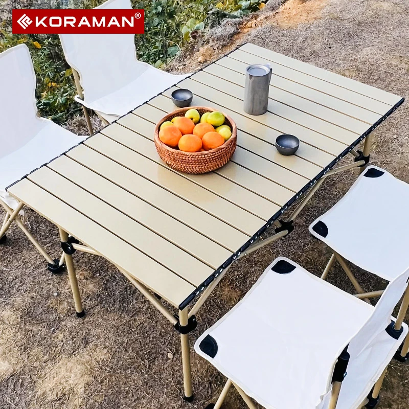 KORAMAN户外折叠桌椅套装车载便携式折叠露营桌椅户外桌椅收纳