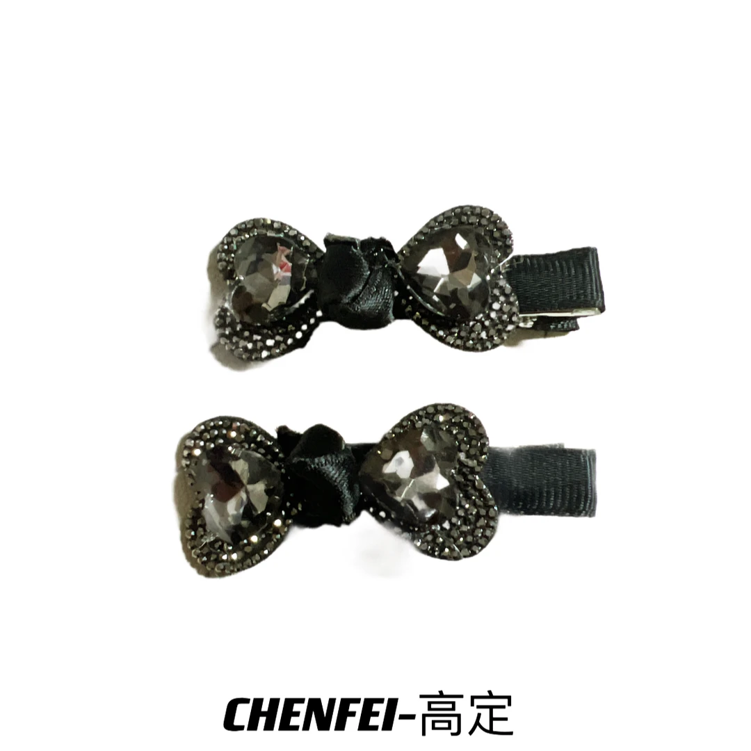 夹子头饰蝴蝶结发夹鸭嘴夹侧边刘海夹前额碎发卡一字夹2069+2069