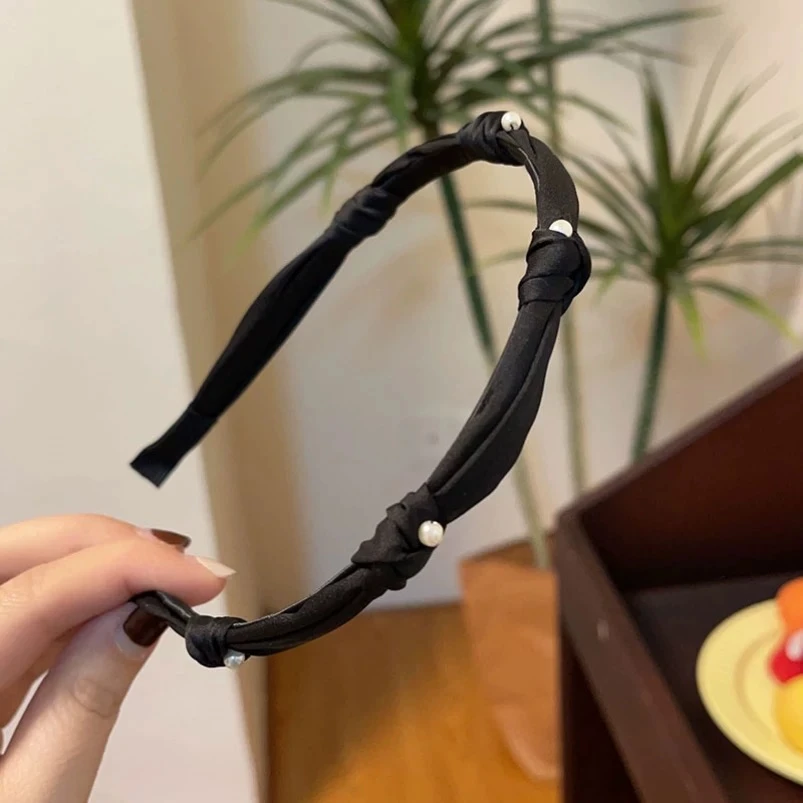 A小香风时尚发卡韩国打结压发洗脸头箍新款气质简约百搭头饰1217