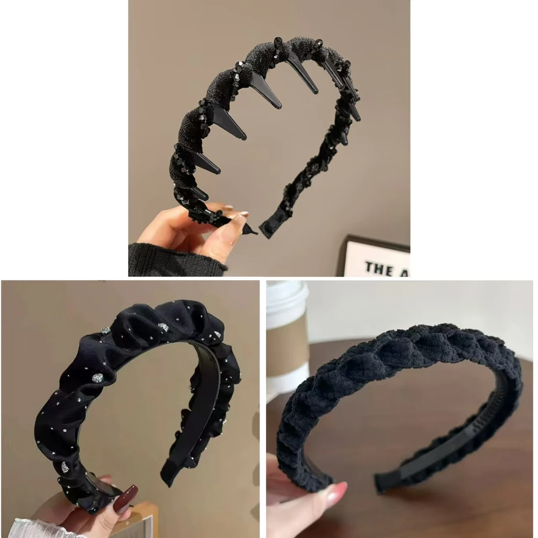 三个装波0浪发箍高级感蓬松神器洗脸压发防滑头饰1974+1995+1584