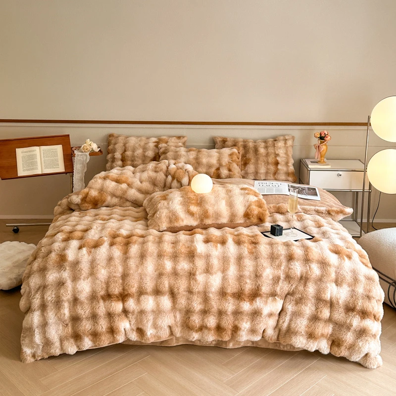 咖色大泡泡四件套2.0*2.3