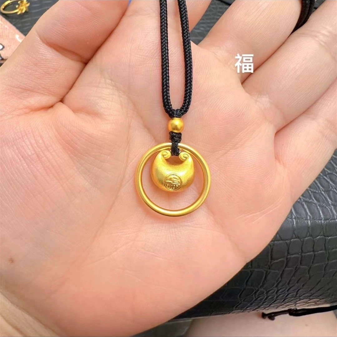 铜合金吊坠 精工高定版扣住幸福吊坠项链时尚百搭