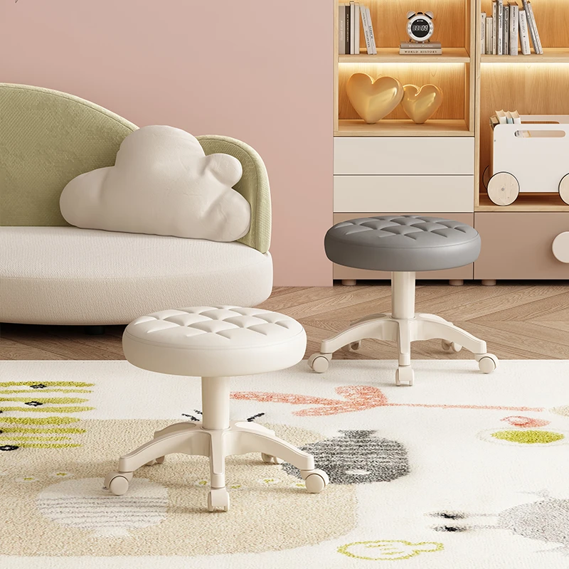 2024款家用万向轮矮凳五爪凳子多功能滑轮矮凳带娃学走路舒适高度