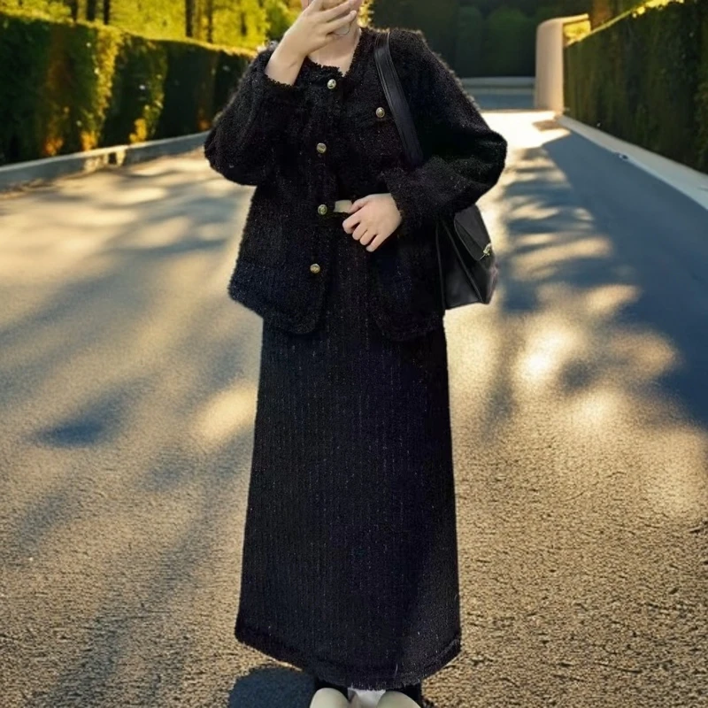 【琦琦家】236新款流苏显瘦百搭小香风套装