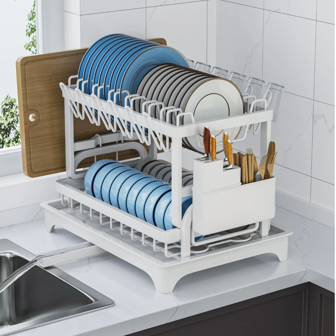 厨房置物架碗碟碗盘收纳架沥水架家用多功能放碗架碗筷收纳盒碗柜