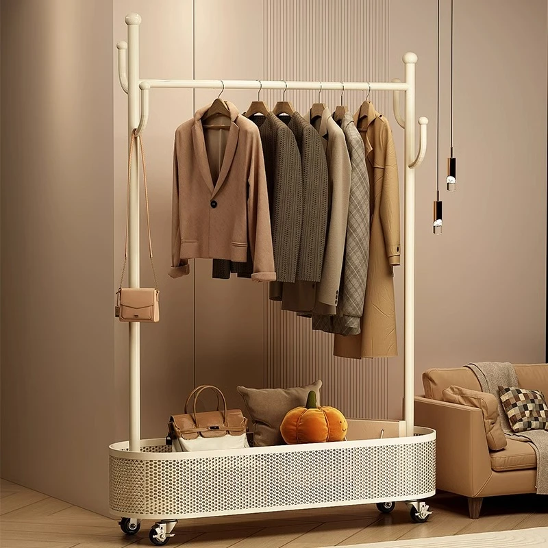 挂衣架晾衣架家用立式可移动卧室阳台架子室内简易衣帽架落地衣架