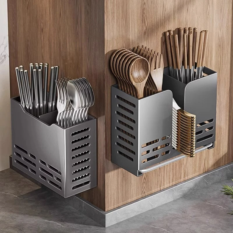 优勤筷子收纳盒厨房筷子笼壁挂式家用刀具勺子筷子筒筷子篓置物架